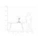 Beliani Candeeiro de mesa WAPITI Branco/ Preto