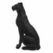 WELL HOME - Estatueta de Pantera de Resina Preto