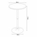 Mesa de bar Vantaa aço MDF Nogal