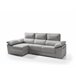 Chaise longue dereita com arca DIWY Cinza