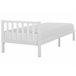 Beliani Cama com estrado Pinho FLORAC Branco