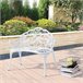Banco de jardim em ferro fundido com 2 lugares 99x54 Branco