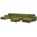 Beliani Sofá-cama Veludo ABERDEEN Verde