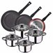 3 pacote de remendo + 8pc Bateria de cozinha Multicor