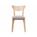 Beliani Silla de comedor ERIE Castanho Claro