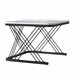 Mesa de centro, mesa de sala, mesa de sofá. 60x45 Branco/ Preto