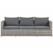 Beliani Conjunto lounge SABBIA Cinza Claro