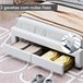 Cama, LED, cama adolescente, cama de casal, gavetas Branco