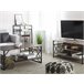 Beliani Mesa de TV CARLISLE 120 Cinza Escuro