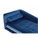 Beliani Chaise longue izquierdo Terciopelo GONESSE Azul Marino