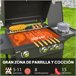 Barbecue a Gás Aço e ABS Outsunny Preto