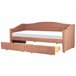 Beliani Cama com armazenamento Poliéster VITTEL 214x98 Rosa