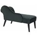 Beliani Chaise longue versão à direita Veludo BIARRITZ Verde Escuro