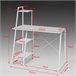 Mesa de secretária com três prateleiras FWT29-W SoBuy Branco