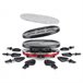 Grelhador Raclette 8 pessoas 4 em 1 Rp412 H.koenig Preto/ Vermelho