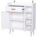 Armário Particle Board HOMCOM, casa - móveis de armazenamento 80 Branco