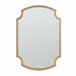 [en.casa] Espelho de parede Aura design atrativo MDF Dourado