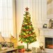 Árvore de Natal Plástico e Aço HOMCOM Verde