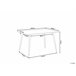 Beliani Mesa de refeições para 4 pessoas SANTIAGO 80x120 Branco