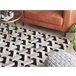 Beliani Patchwork NARMAN 140x200 Cinza Claro