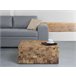 Beliani Mesa de centro GAMETI 80x80 Castanho