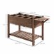 Horta Vertical Madeira de Abeto Outsunny Castanho