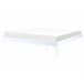 Beliani Cama com estrado Aço VAURS 187x206 Branco