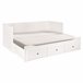 Cama nido UPPSALA 80/160x200cm branca Branco