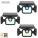 Aktive Pack 4 apliques solares LED com sensor de movimento Aktive Pack 4 apliques solares LED com sensor de movimento Preto