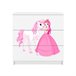 Kocot Kids Babydream Cómoda de 3 gavetas A Princesa e o Cavalo Branco