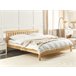 Beliani Cama com estrado Pinho MAYENNE 169x208 Castanho