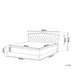 Beliani Cama com estrado Pele sintética METZ 209x215 Branco