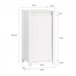 Cesto para roupa suja com 1 cesto Branco BZR100-W SoBuy Branco