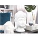 Beliani Acessório decorativo BUDDHA Branco