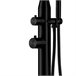 Sined STINTINO Chuveiro de aço com chuveiro giratório e chuveiro manual, Satin Black Preto