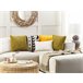 Beliani Almofada decorativa PUMILA 45x45 Cinza Claro