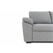 Chaise longue com cama ANTON reversível 3 lugares cinza Cinza