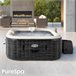 Jacuzzi insuflável Greystone Deluxe 4 pessoas INTEX Cinza