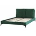 Beliani Cama Veludo MELLE 156x233 Cinza