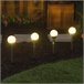 Well Home Conjunto de 5 Luzes Solares Cromada