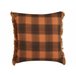 Beliani Almofada decorativa BARJA 45x45 Laranja