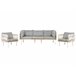 Beliani Conjunto lounge SENISE Cinza