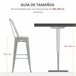 Bancos de Bar Metal HOMCOM, casa - cadeiras Cinza