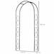 Arco de Metal para Exterior Metal Outsunny Preto