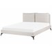 Beliani Cama com estrado Chenille MELLE 195x240 Bege