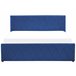 Beliani Cama com estrado Veludo ROCHEFORT 170x214 Azul Marino