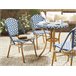 Beliani Mesa de jardim RIFREDDO 70x70 Azul Marino