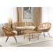 Beliani Conjunto lounge Rattan/vime MARATEA/CESENATICO Natural