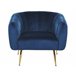 Beliani Sillón LACONIA Azul
