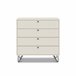 Cómoda MARY 90x80x40cm 4 gavetas branca Branco